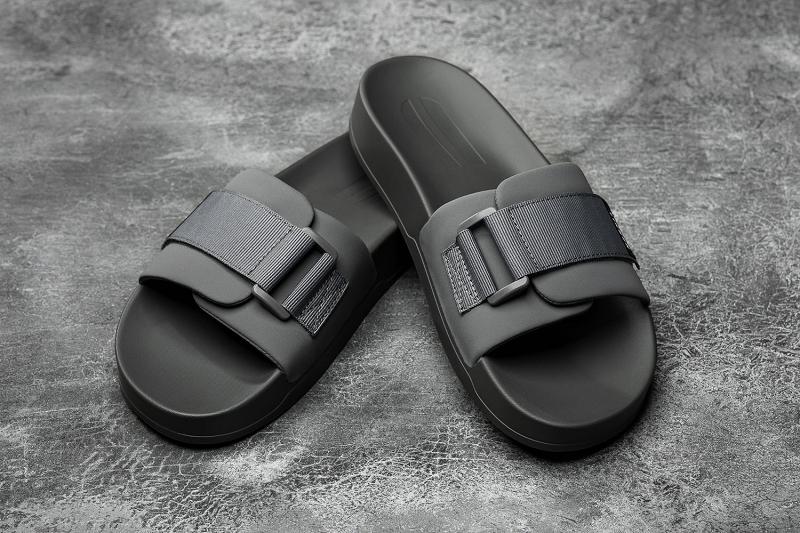 Men's Nobull Adjustable Slides Black | SG P2146J